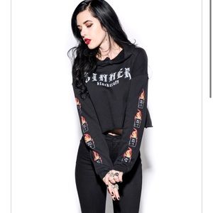 Cyber Monday deal!! Black Craft Cult Sinner Cropped Hoodie